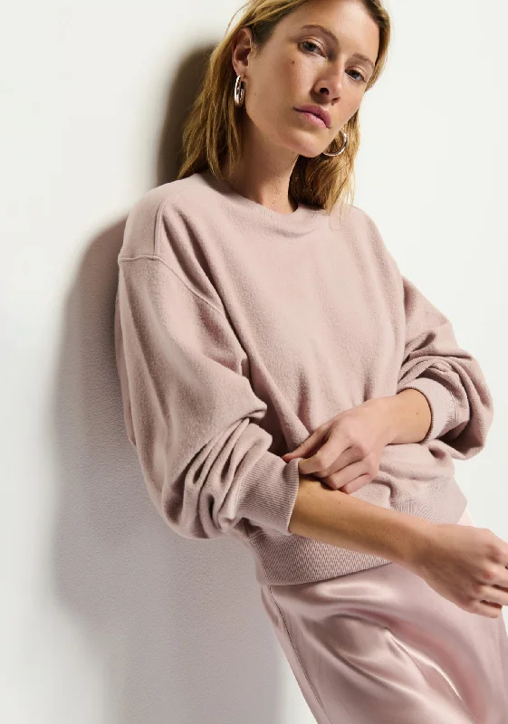 Nation LTD - Autumn Brushed Sweatshirt in Whisper Hoodie with Bell Sleeves Flared Feminine