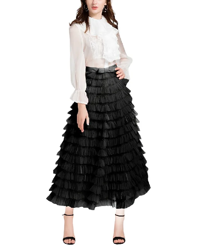 Adele Berto Skirt linen skirt breathable