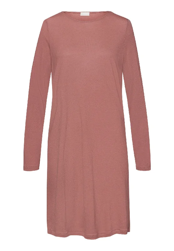 Natural Wear Round Neck Dress | Burlwood 78845-2348