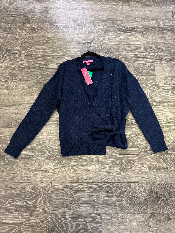 Lilly Pulitzer Sparkle Crossover Tie Sweater - large Anti-Pilling Anti-Shrink Durable
