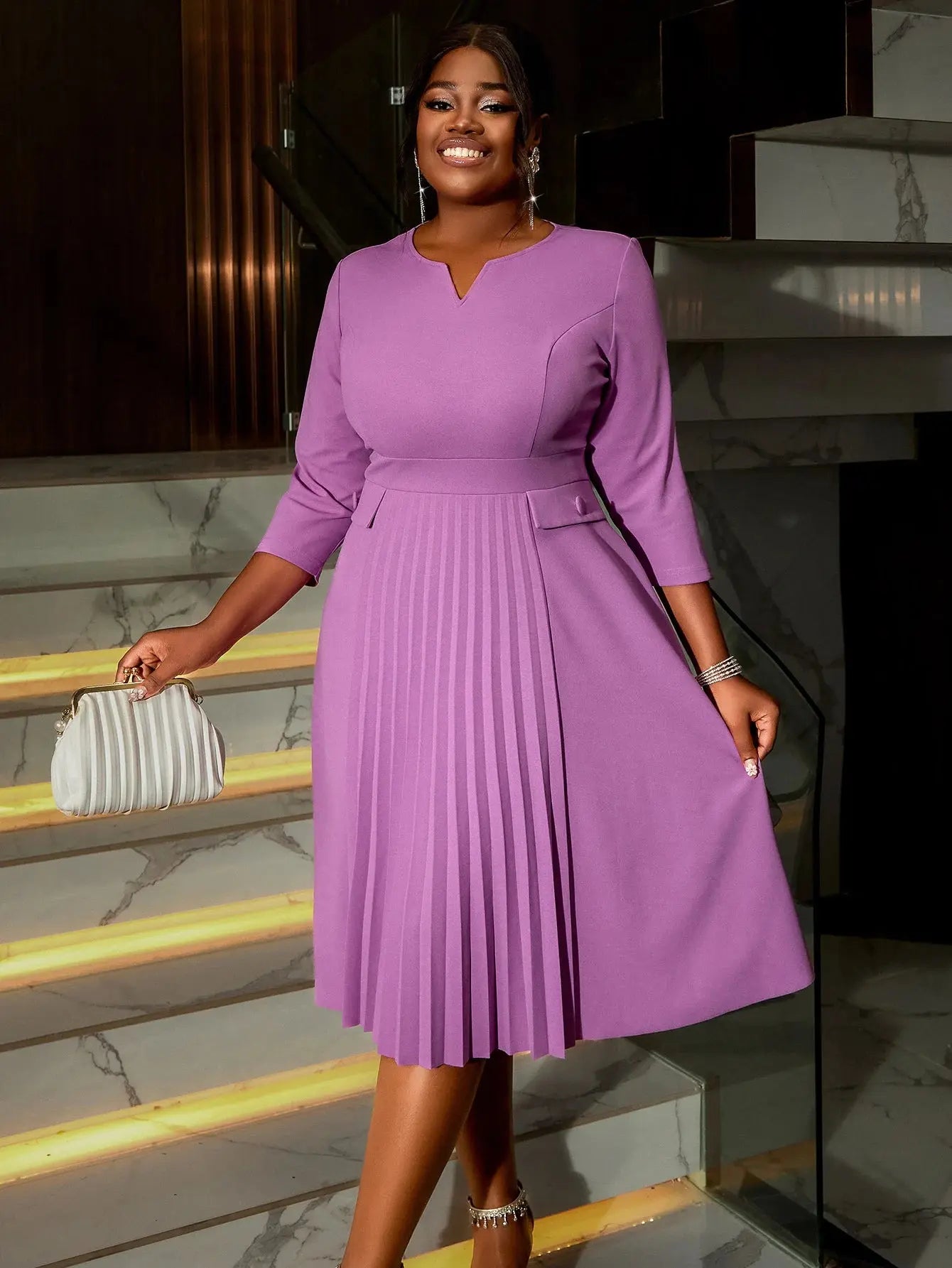 FZ Women's Long Sleeved A-line Church Dress