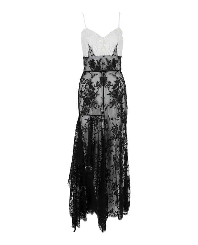 Alexander McQueen Womens Sleeveless Lace Dress