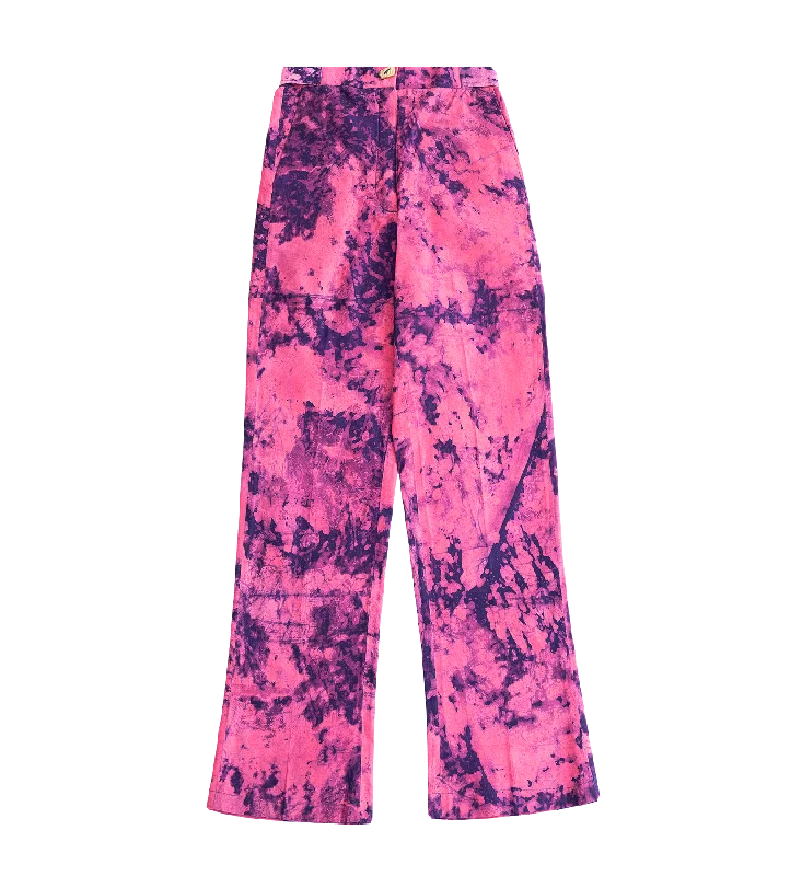 The Misa I fit and high-waisted mid-flare pants Relaxed Fit Trousers