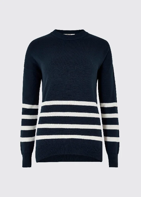 Peterswell sweater - Navy Zippered Buttoned Snapped