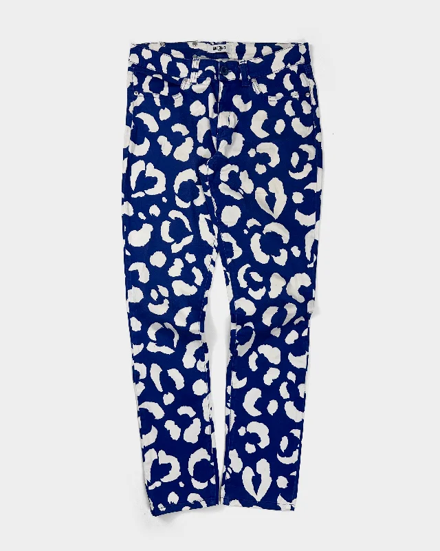 Moschino White Print Light Pants 2000's Soft Sweatpants Style