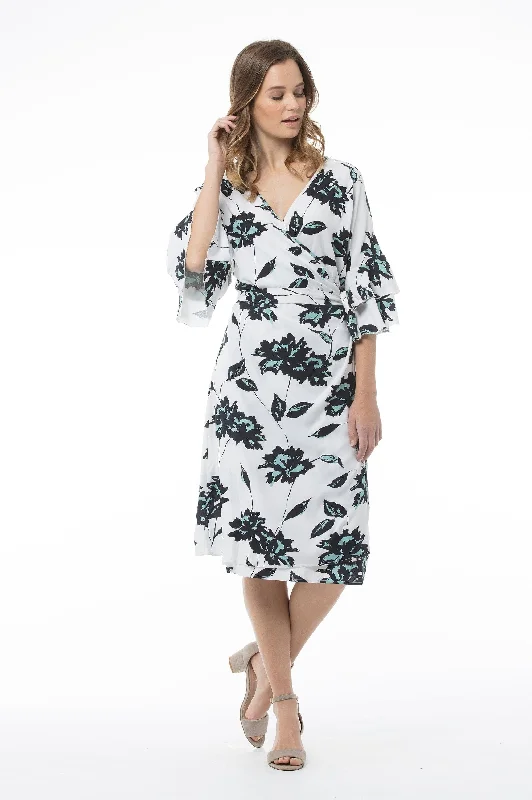 White Floral- Mariam Dress