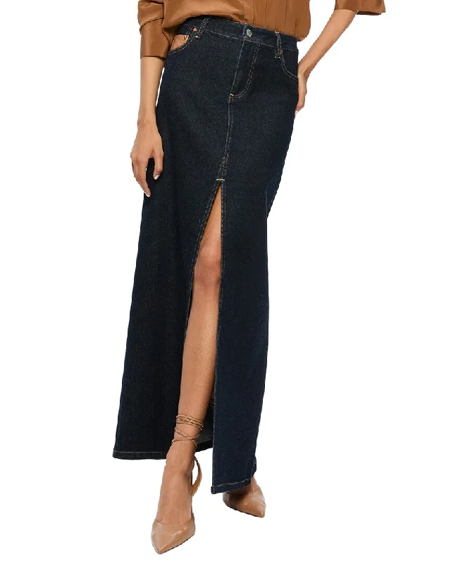 Alice + Olivia Rye High-Rise Skirt W Combo patchwork skirt art