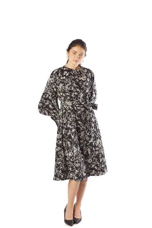 Sketchy Flowers Dress Tunics Seasonal trendy
