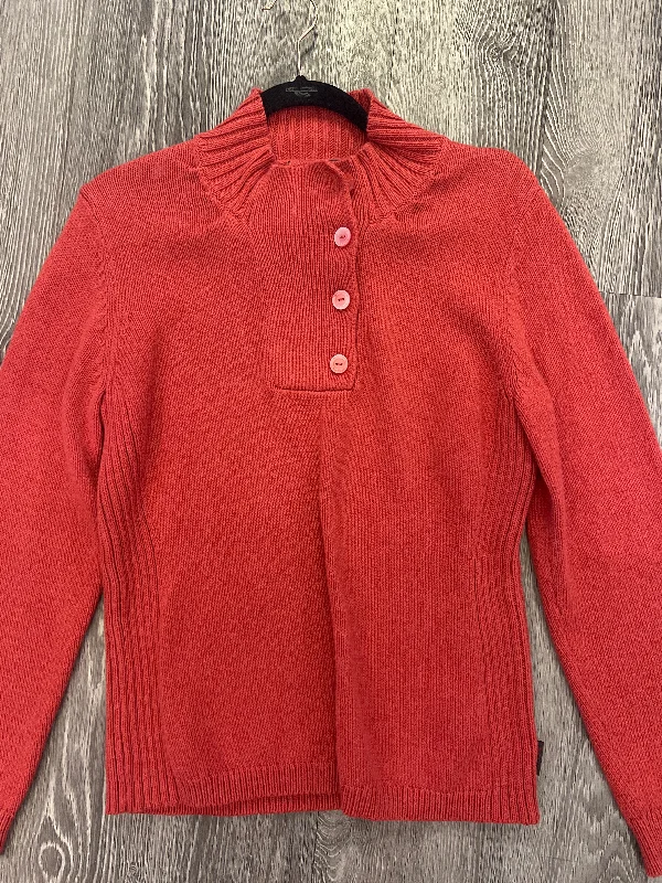 Woolrich 1/4 Button Mock Sweater (Size Small) Zippered Front Buttoned Front Snap Front