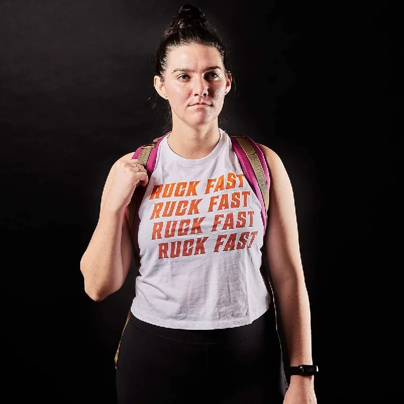 Women’s Ruck Fast Tank - Tri-Blend cherry red tank