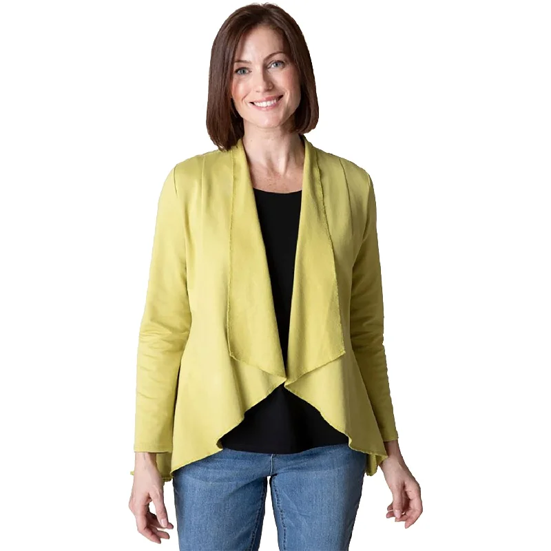 Women's Habitat French Terry Drape Front Jacket Pear Chenille Jacket Brocade Jacket Lace Jacket