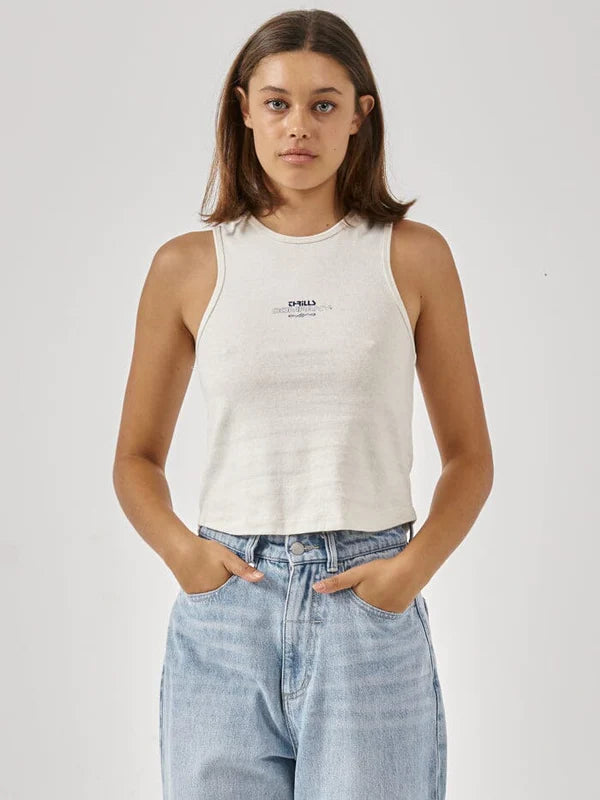 Thrills Infinite Existence Hemp Curve Tank gold tank top