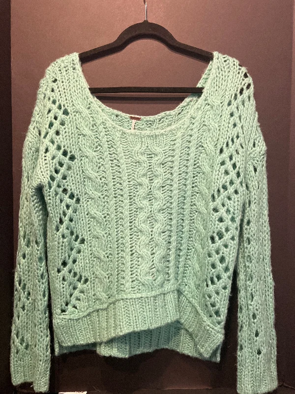 Free People Knitted Sweater (Size Small) Sequined Glittery Shiny