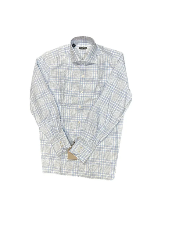 Tom Ford Mens Slim Fit Patterned Dress Shirt in Multicolor