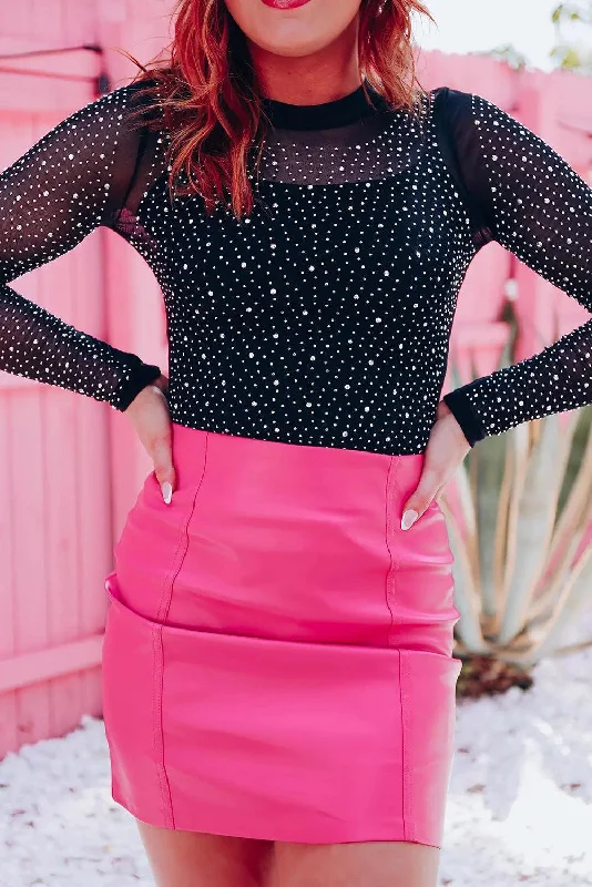 Rhinestone Casual Slim Fit Long Sleeve Bodysuit Comfortable Sports Bodysuit