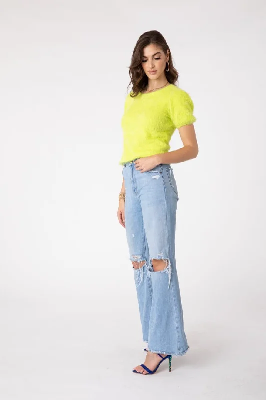 Chelsea Sweater Top Open Front Closed Front Wrap Front
