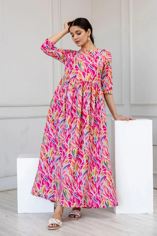 Women Multi Ethnic Printed Flared Dress - Rasiya