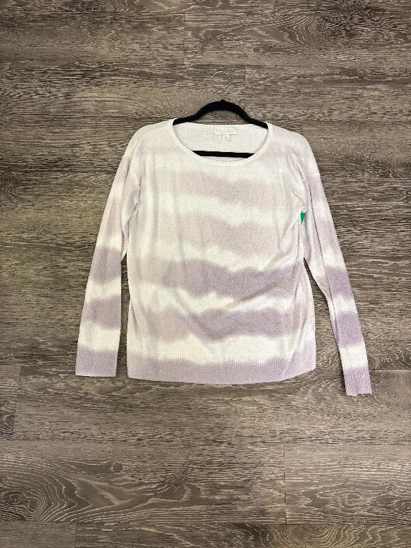 Barefoot Dreams Thin TieDye Stripe Sweater - small Rayon Fabric Velvet Fabric Corduroy Fabric