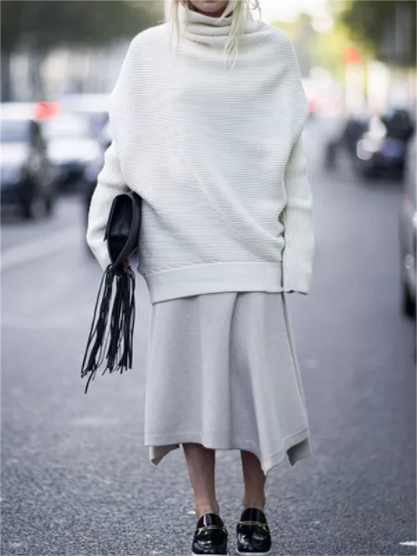 Fashion Women'S Knitted Sweater Suit Skirt Mesh Fabric Canvas Fabric Denim Fabric