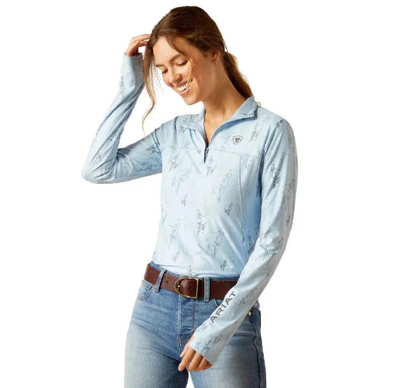 Ariat Women's Lowell 1/4 Zip Baselayer Jacket Sketch Horse Corduroy Jacket Velvet Jacket Brocade Jacket