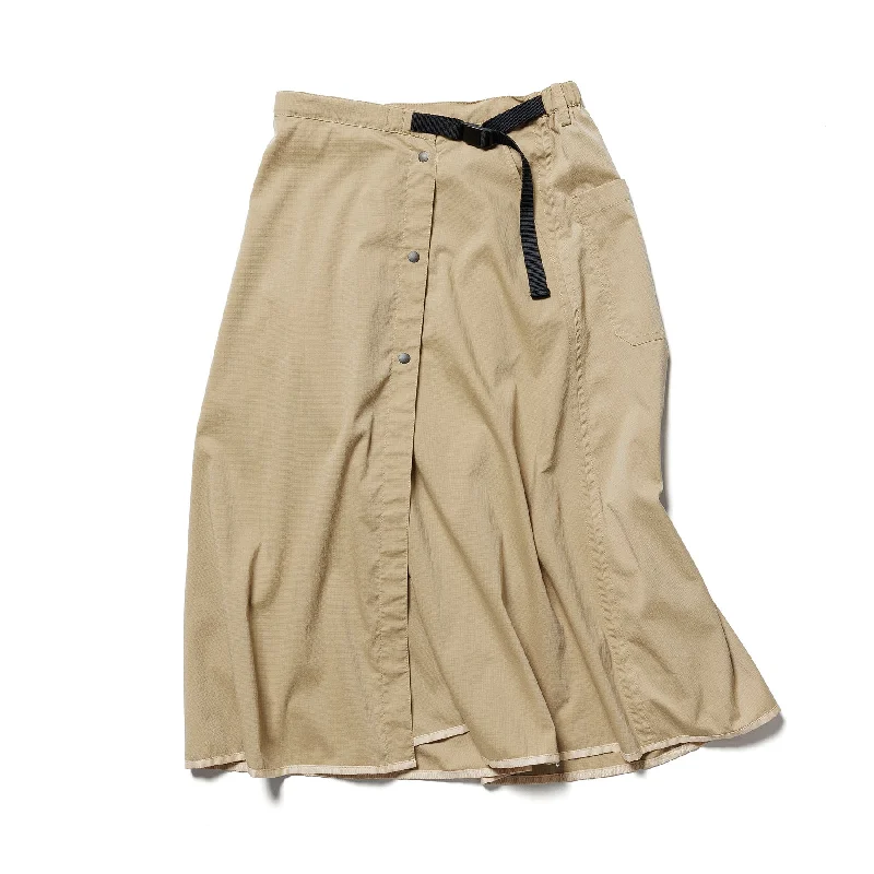 【SPECIAL PRICE】HINOC RIPSTOP WRAP SKIRT W(WOMEN) lace skirt elegant