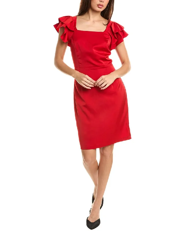 Pascale La Mode Flutter Sleeve Sheath Dress