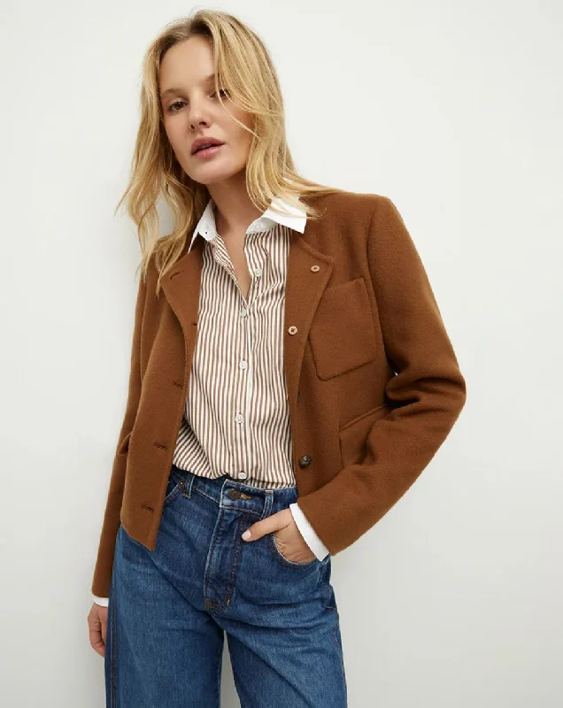 Veronica Beard Lyssa Jacket Welt Pockets Slit Pockets Flap Pockets