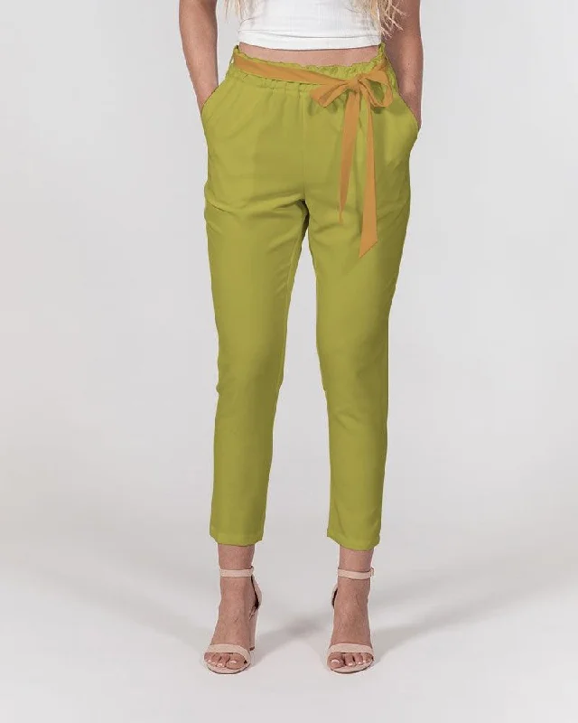 Mimosa Green Tapered Pants Fashionable Work Pants