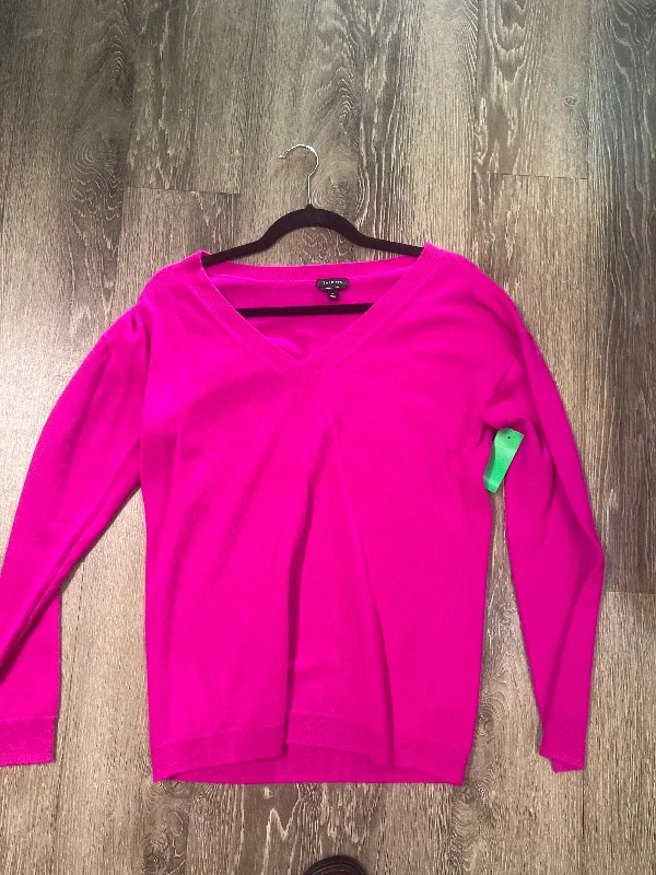 Talbots Cashmere Sweater (Size Medium) Chenille Brocade Lace