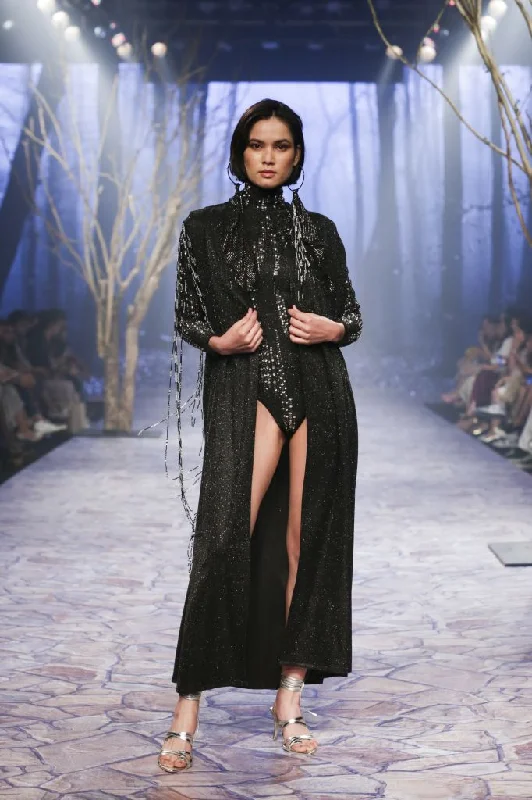 Turtle Neck Bodysuit Stylish Bodysuit with Lace Detail