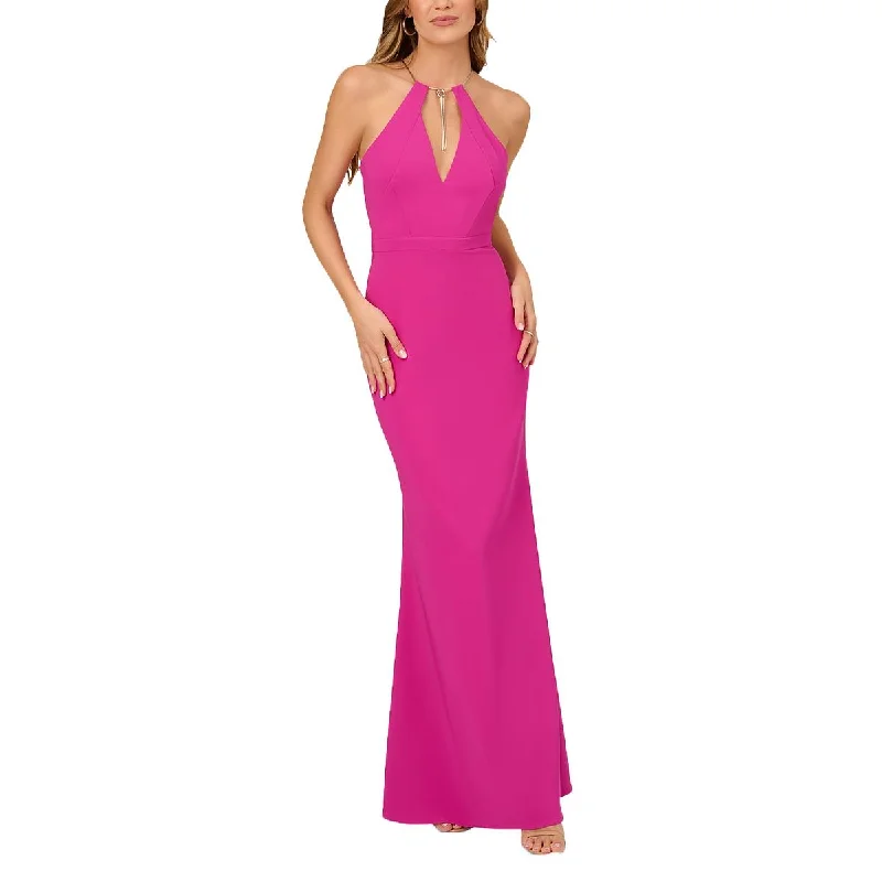 Womens Stretch V-Neck Evening Dress