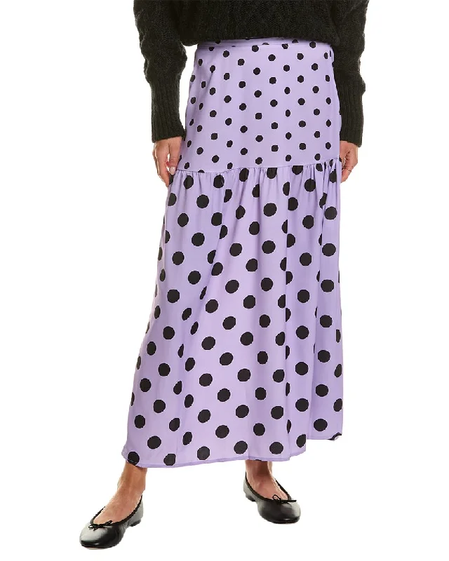 Abbey Midi Skirt velvet skirt plush