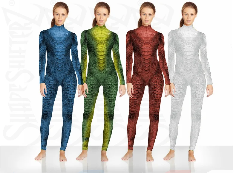 Figure-Enhancing Women's Alien Species Bodysuit - Cosplay | Athletics | Performance Comfortable Bodysuit for Sleep