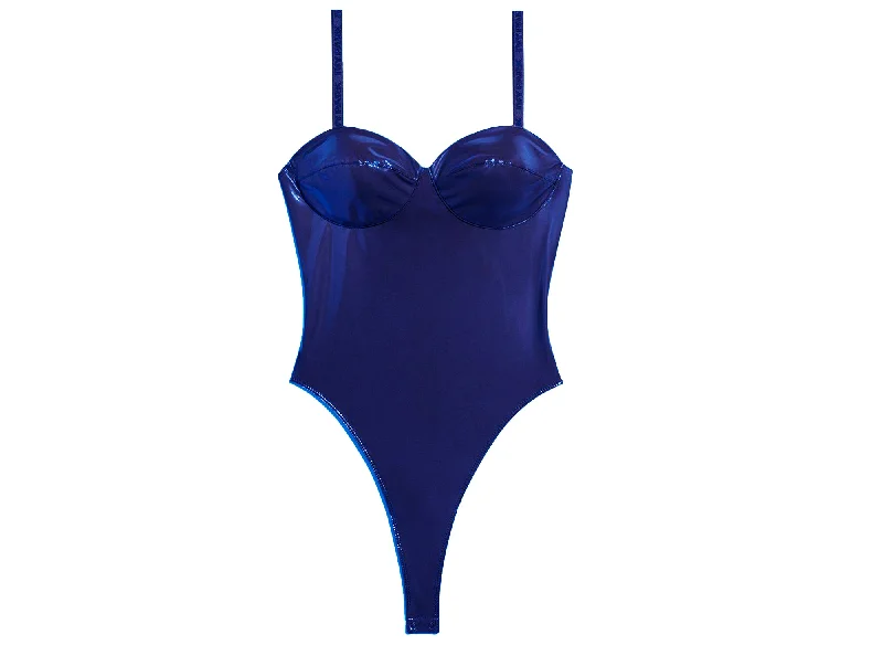 Adidas Ivy Park Latex Bodysuit Trendy Scoop Back Bodysuit