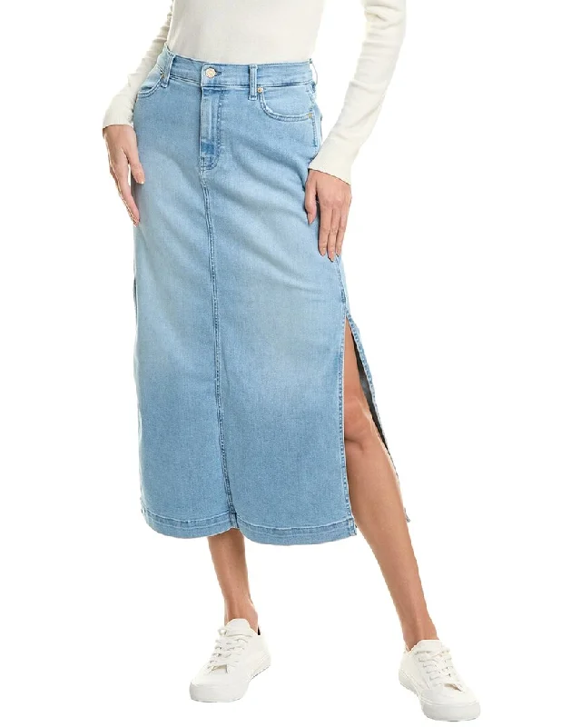 7 For All Mankind Midi Skirt wool skirt sturdy