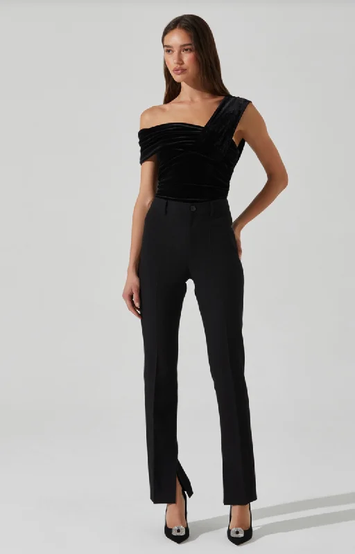 Black Nera Bodysuit Cozy Stretch Bodysuit