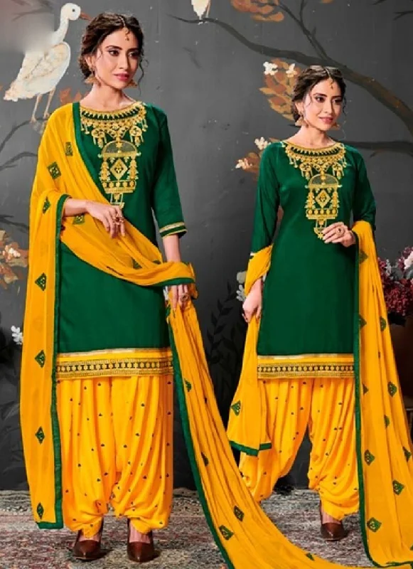 Green Gles Cotton Dress Patiyala Tunics Corduroy durable