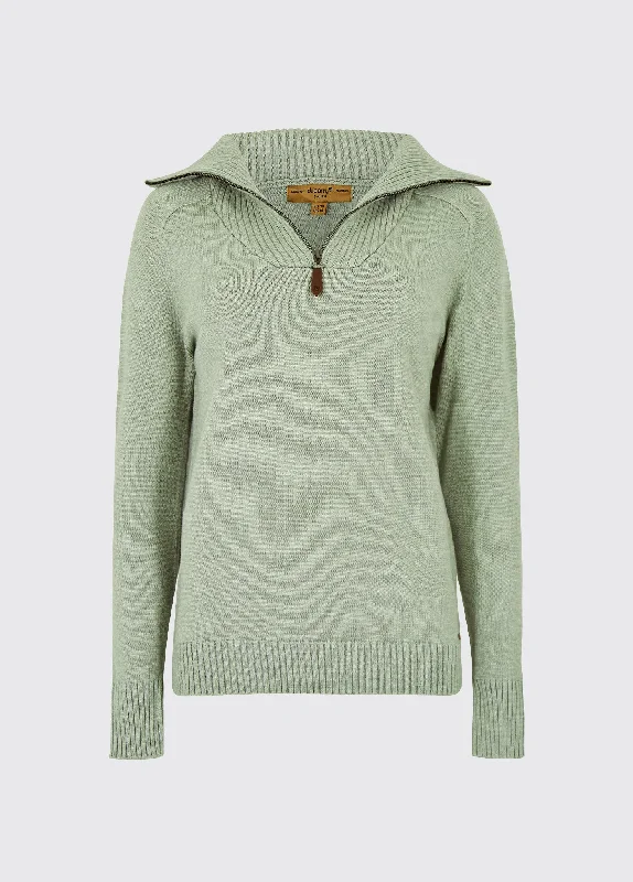 Rosmead Sweater - Sage Wool Fabric Cashmere Fabric Tweed Fabric