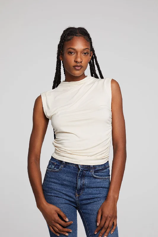 Haileyy White Cap Grey Tank Top v-neck tank top