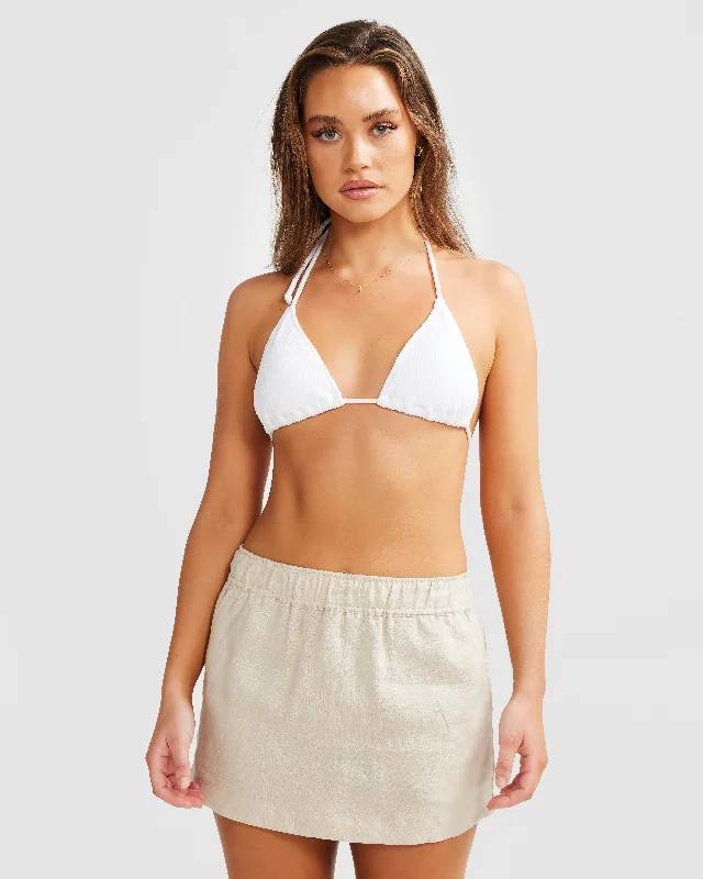 Linen Skirt Sand linen skirt natural