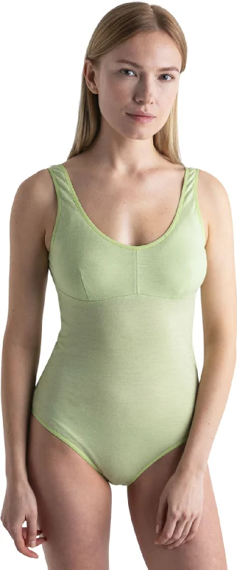 Combinaison-camisole Queens en mérinos|-|Merino Queens Tank Bodysuit lace tank top