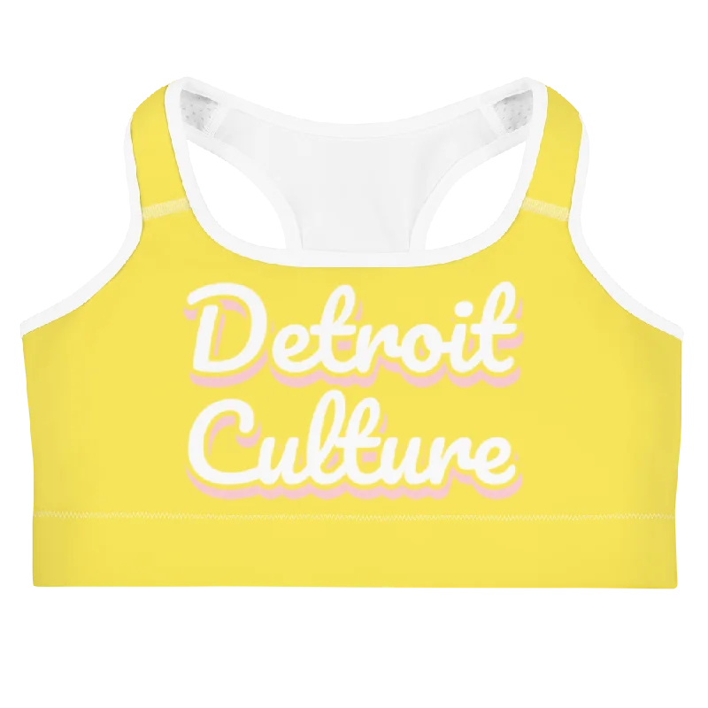 Detroit Culture Crop Tank bronze tank top