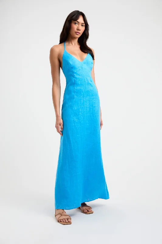 Tahiti Tied Halter Dress Tunics Fashionable chic