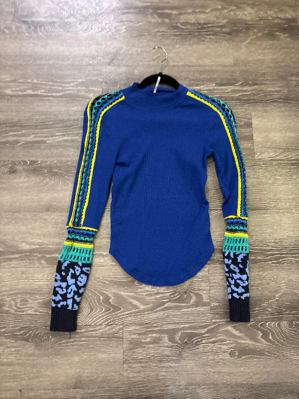 We The Free Crochet Stripe Trim Sweater - XS Faux Fur Fabric Real Fur Fabric Shearling Fabric