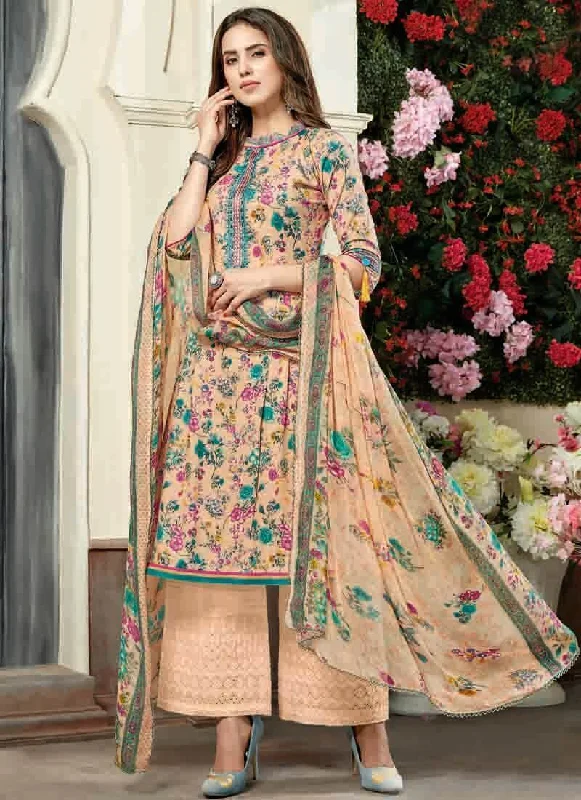 Cream Pure Cotton Palazzo Dress Tunics Evening elegant