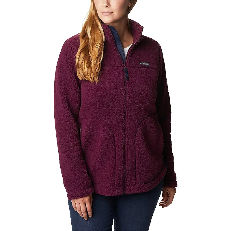 Women's Columbia West Bend Full Zip Fleece Jacket Marionberry Insulated Jacket Fitted Jacket Loose Jacket