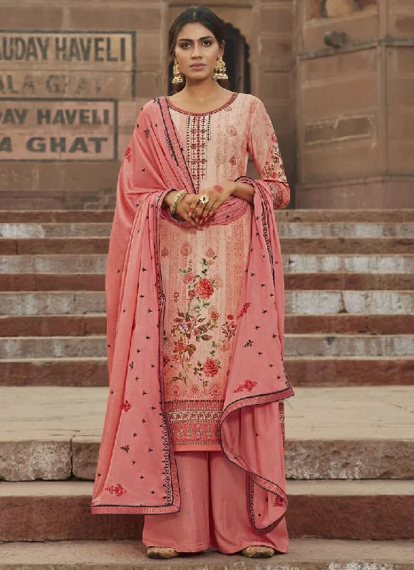 Peach Maslin Palazzo Dress Tunics Top rated