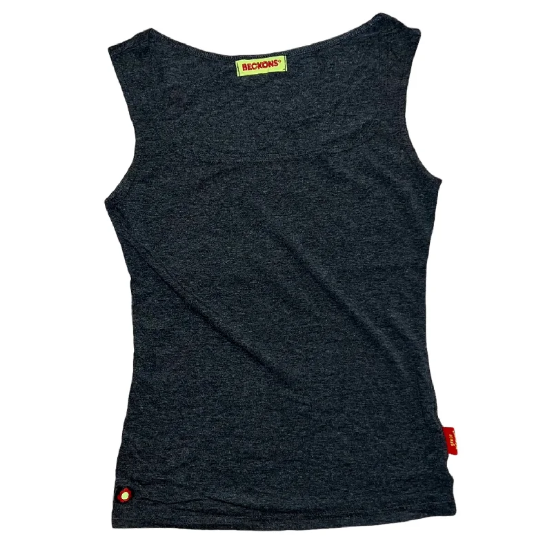 Strength Bamboo Tank Top - Heather Gray crew neck tank