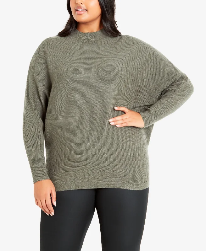 Plus Size Janie Ribbed Jumper Sweater Striped Floral Plaid