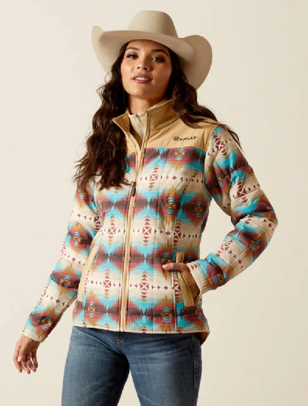 Ariat Crius Insulated Jacket in Serrano Southwest Print Hoodie Zip-Up Jacket Button-Up Jacket